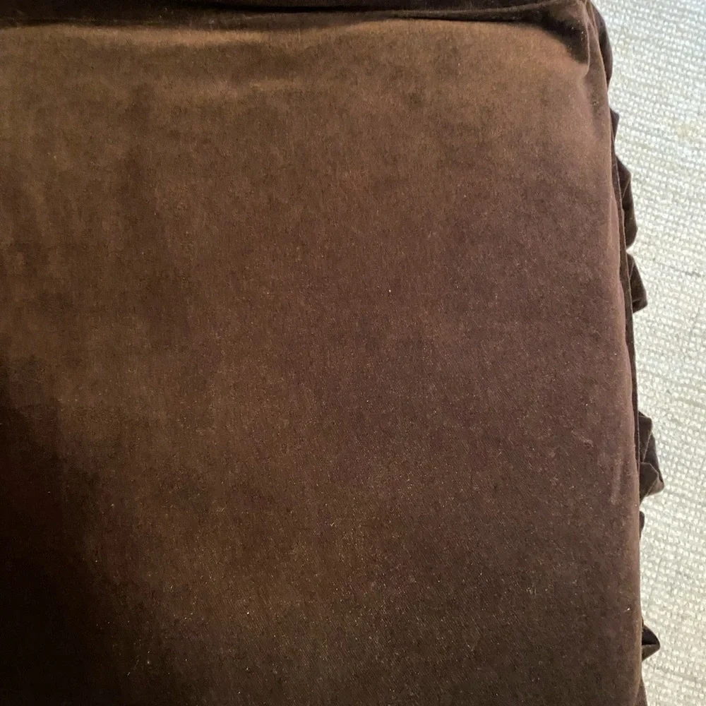 Brown Velvet Chair Cover - Picture 3 of 16